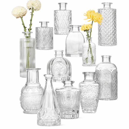 Soliflores transparents divers