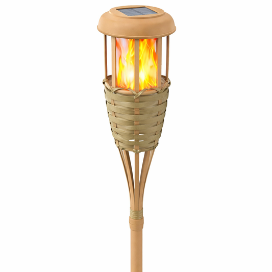 Lampe solaire extérieur flamme vacillante